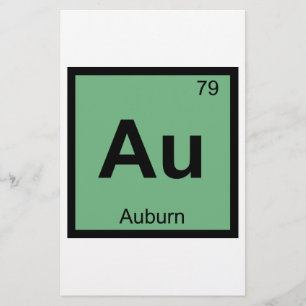 Au - Auburn Maine Chemistry Periodic Table Symbol