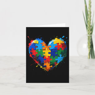 Au-Aufmerksamkeits-Herz-Valentinstag-Junge-Mädchen Karte