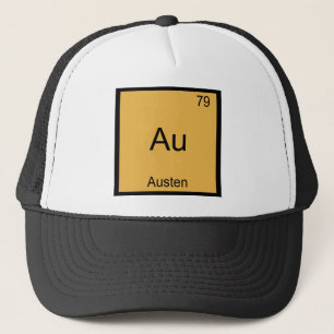 Au - Austen Lustiges Chemie-Element-Symbol T-Shirt Truckerkappe