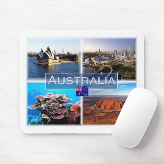 AU Australia - Sydney - Opernhaus - Goldküste Mousepad (Mit Mouse)