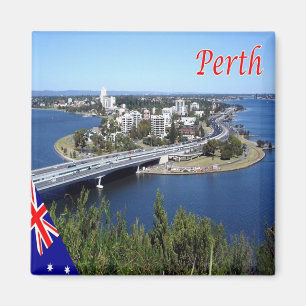 AU - Australien - Perth - Panorama Magnet