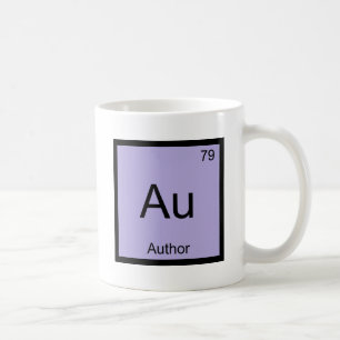 Au - Autor Chemie Element Symbol Buch T-Shirt Kaffeetasse