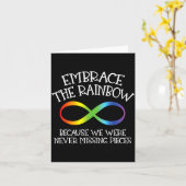 Au Bewusstsein Umarme Den Regenbogen Unendlichkeit Karte (Gelbe Blume)