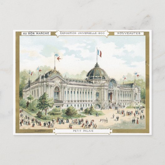 Au Bon Marche' 1900 Palais Viktorianische Postkart Postkarte (Vorderseite)