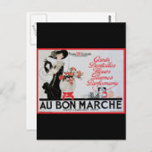 Au Bon Marche Postkarte (Vorne/Hinten)