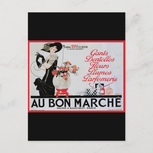 Au Bon Marche Postkarte (Vorderseite)