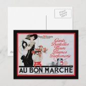 Au Bon Marche Postkarte (Vorne/Hinten)
