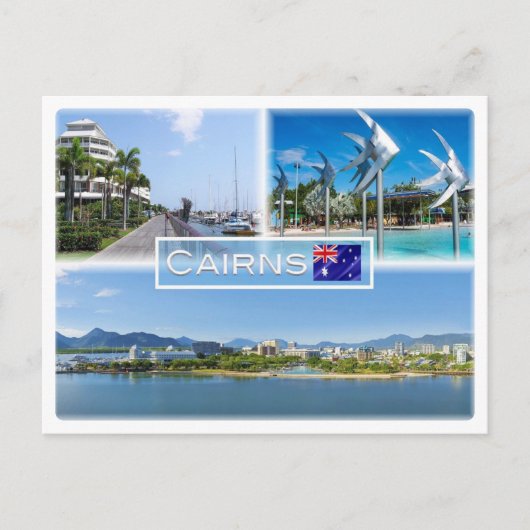 AU Cairns - Pier - Esplanade Lagoon Fish - Postkarte (Vorderseite)