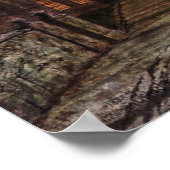 Au Clair De Lune Poster (Ecke)