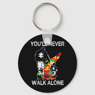 Au Dad Suprt Alone Puzzle Youll Never Walk Schlüsselanhänger