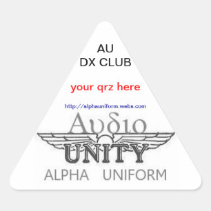 AU Dreieckskleber Dreieckiger Aufkleber