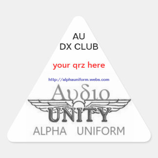 AU Dreieckskleber Dreieckiger Aufkleber