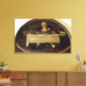 Au Gourmand', Geschäftszeichen für Corcellet Leinwanddruck (Insitu (Wohnzimmer))