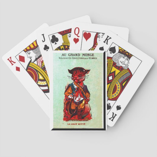 "Au Grand Monge~Kitty" Spielkarten (Rückseite)