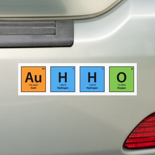 Au H2 O Autoaufkleber (Auf Auto)