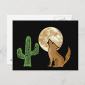 AU - Howling Coyote Postkarte (Vorne/Hinten)