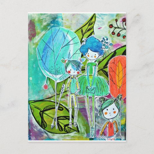 Au jardin postkarte (Vorderseite)