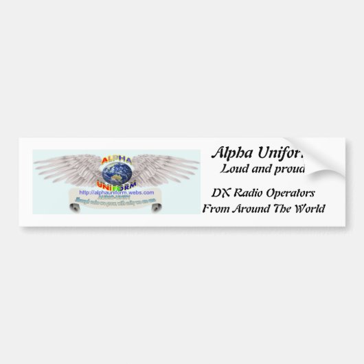 AU lauter stolzer Autoaufkleber (Vorne)