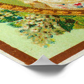 Au Lilas Blanc Soap LabelParis, Frankreich Poster (Ecke)