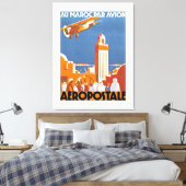 Au Maroc Par Avion - L Leinwanddruck (Insitu (Schlafzimmer))