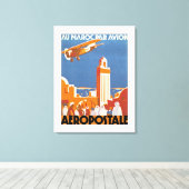 Au Maroc Par Avion - m Leinwanddruck (Insitu (Holzboden))