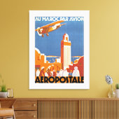 Au Maroc Par Avion - m Leinwanddruck (Insitu (Wohnzimmer))