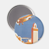 Au Maroc Par Avion Magnet (Vorderseite/Rückseite)