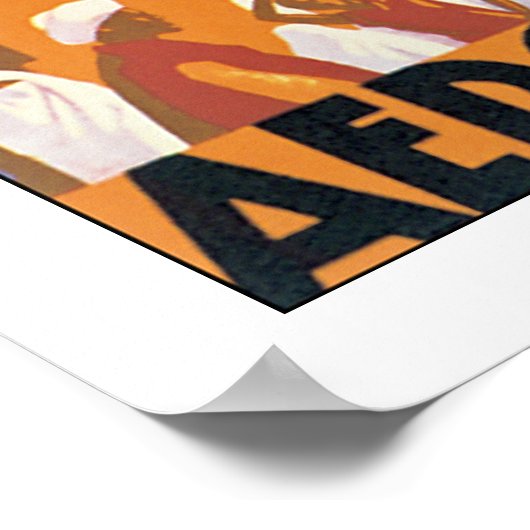 Au Maroc Par Avion Poster (Ecke)