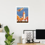 Au Maroc Par Avion Poster (Heimbüro)