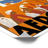 Au Maroc Par Avion Poster (Ecke)