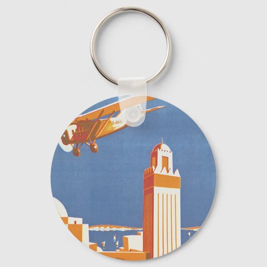 Au Maroc Par Avion Schlüsselanhänger (Vorderseite)