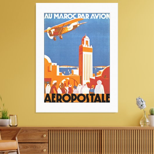 Au Maroc Par Avion - XL Leinwanddruck (Insitu (Wohnzimmer))