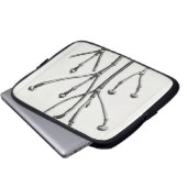 Au Naturel Botanical Print Laptopschutzhülle (Vorne Knopf)