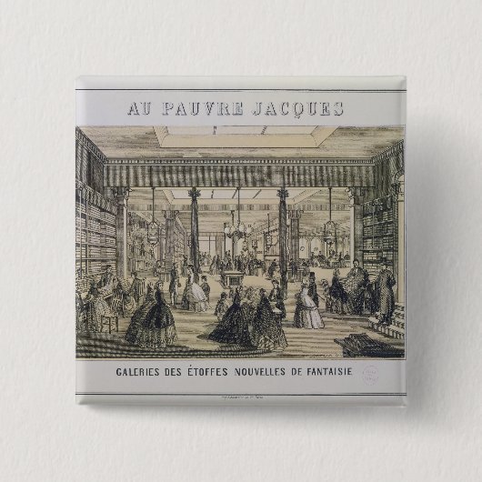 Au Pauvre Jacques: Die Gewebe-Abteilung Button (Vorderseite)