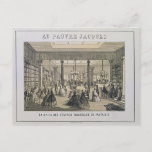 Au Pauvre Jacques: Die Gewebe-Abteilung Postkarte