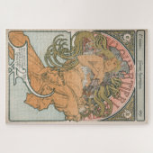 Au Quartier Latin (1897) - Alphonse Mucha Puzzle (Horizontal)