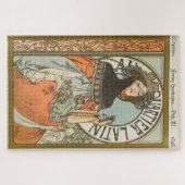 Au Quartier Latin von Alphonse Mucha Puzzle (Horizontal)