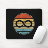 Au-Rechte Retro-Vintage-Unendlichkeit-Bewusstsein Mousepad (Mit Mouse)
