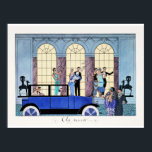 Au Revoir, 1920 Art Deco Illustration Poster<br><div class="desc">Art-Deco-Modi-Illustration,  Au Revoir,  von George Barbier,  französischer Illustrator</div>