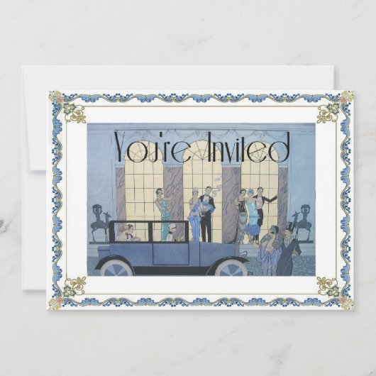 Au Revoir Einladung (Vorderseite)