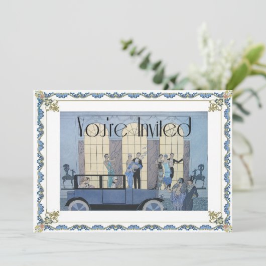 Au Revoir Einladung (Stehend Vorderseite)