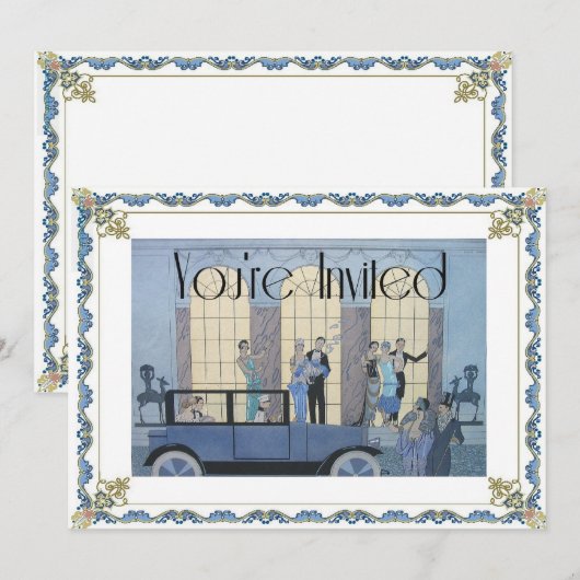 Au Revoir Einladung (Vorne/Hinten)