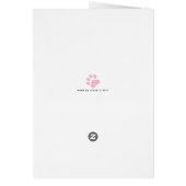 Au Revoir Et Bonne Chance Card (Hinten)