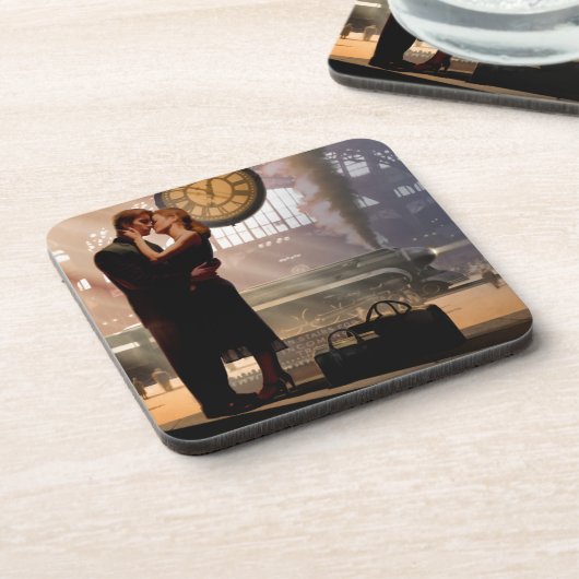 Au Revoir Getränkeuntersetzer (Linke Seite)