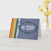 Au Revoir Karte (Gelbe Blume)