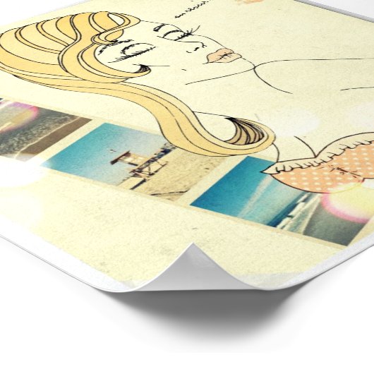 Au Revoir Summer Mini Poster (Ecke)