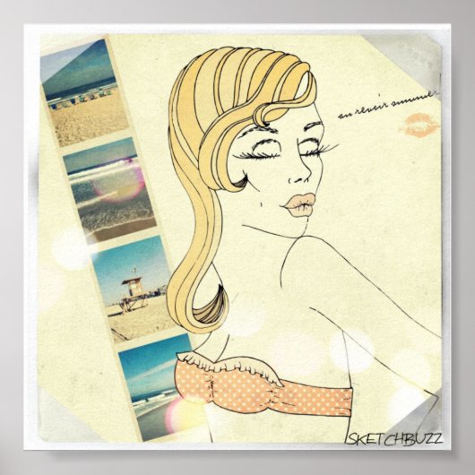 Au Revoir Summer Mini Poster (Vorne)