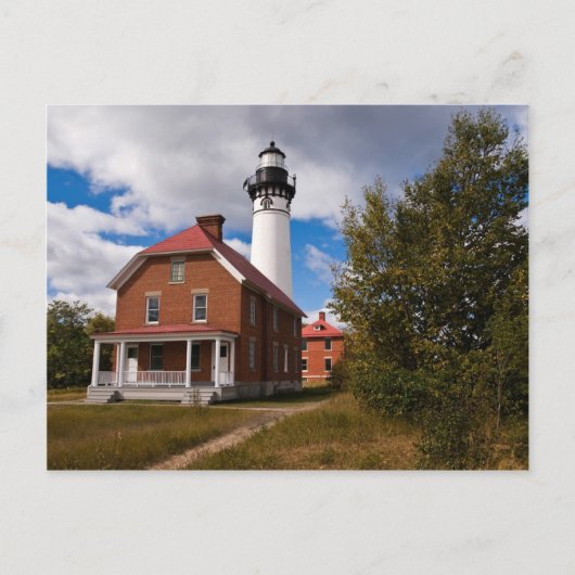 Au Sable Lighthouse Postkarte (Vorderseite)