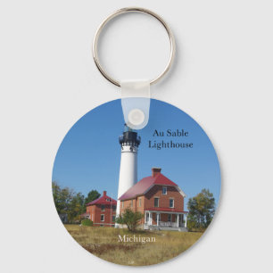 Au Sable Lighthouse Schlüsselkette Schlüsselanhänger