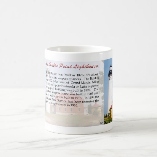Au Sable Lighthouse Tasse (Mittel)